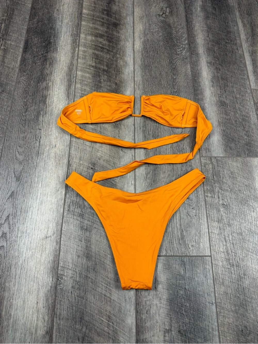 Monday Swimwear Orange Bikini Set